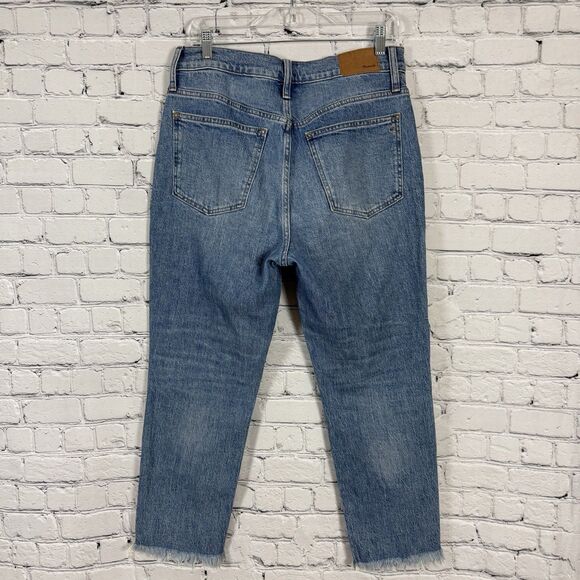 Madewell Jeans Womens 29 Petite The Perfect Vintage Straight Leg Ainsworth Wash - Picture 9 of 14